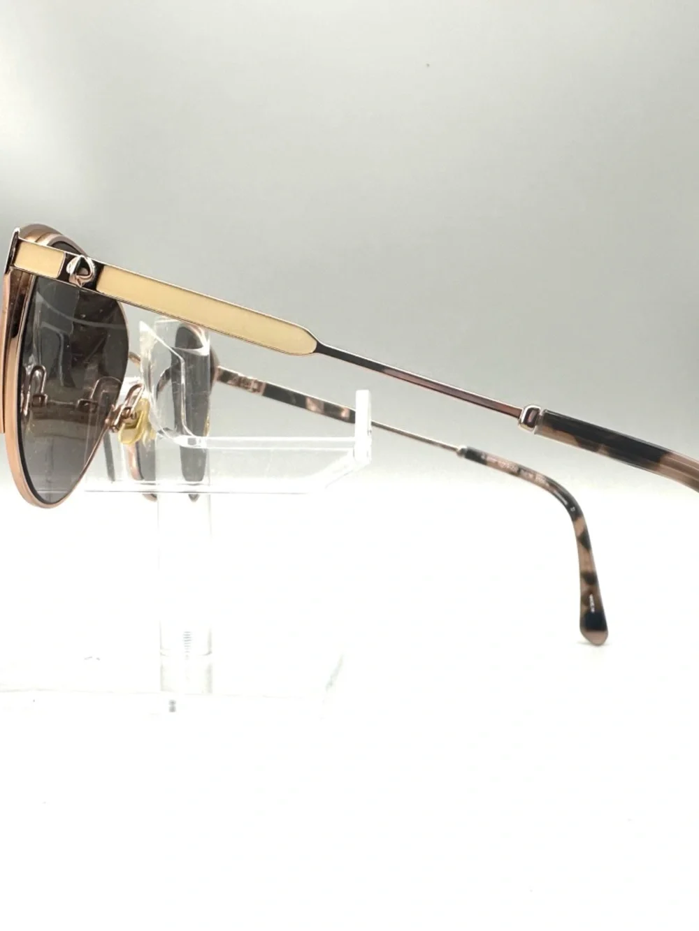 kate spade White and Brown Gradient Lens Cat Eye Sunglasses
